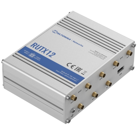 Teltonika RUTX12 Dual LTE Cat6 rūteris