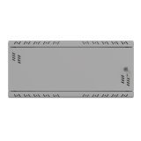 Komutācijas skapis 19" 4U, 350mm, metāla durvis, pelēks