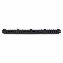 Patch Panel Cat.5e UTP 24-Port RJ-45 19" 1U